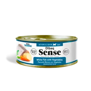 Dibaq Sense Gato Lata 70 gr Ster. Pescado Blanco